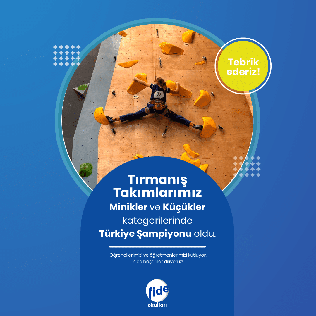 Tırmanış Takımlarımız Minikler ve Küçükler Kategorilerinde Türkiye Şampiyonu oldu