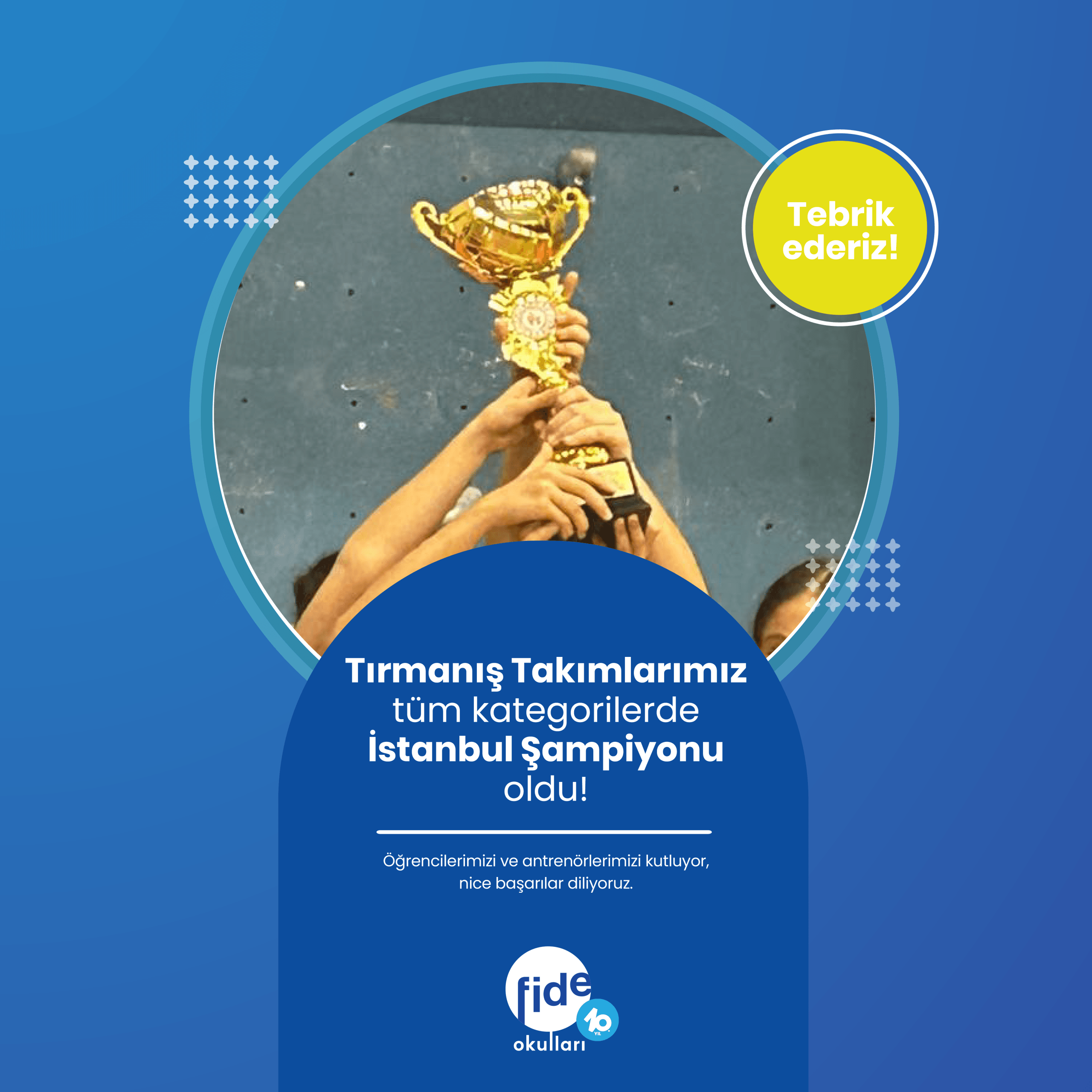 Tırmanış Takımlarımız tüm kategorilerde İstanbul Şampiyonu oldu