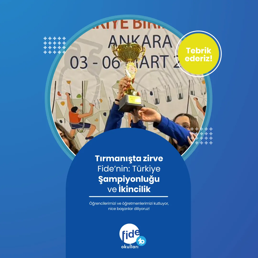 Tırmanışta Zirve Fide’nin: Türkiye Şampiyonluğu ve İkincilik